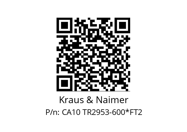   Kraus & Naimer CA10 TR2953-600*FT2