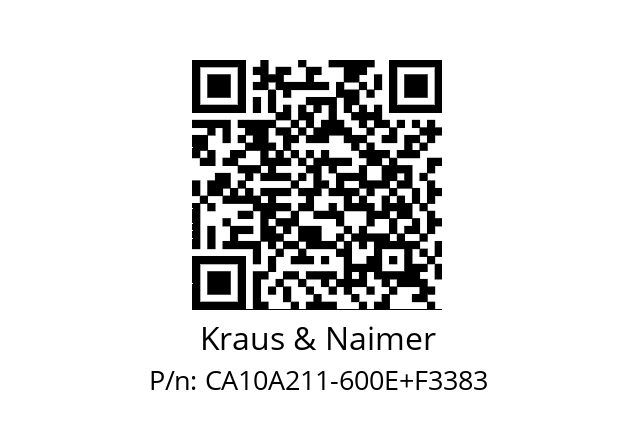   Kraus & Naimer CA10A211-600E+F3383