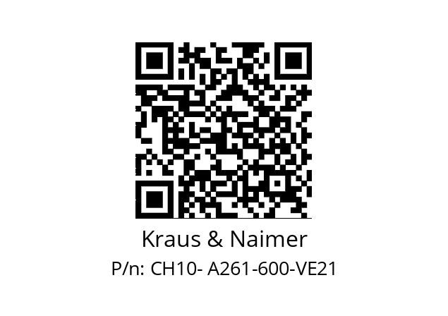   Kraus & Naimer CH10- A261-600-VE21