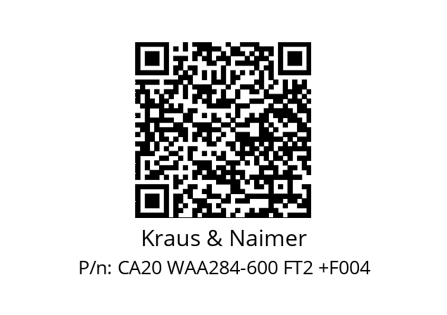   Kraus & Naimer CA20 WAA284-600 FT2 +F004