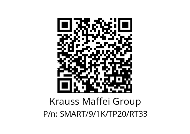   Krauss Maffei Group SMART/9/1K/TP20/RT33