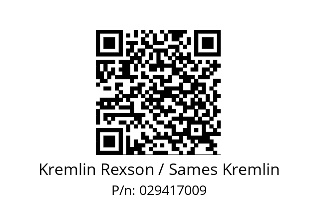   Kremlin Rexson / Sames Kremlin 029417009