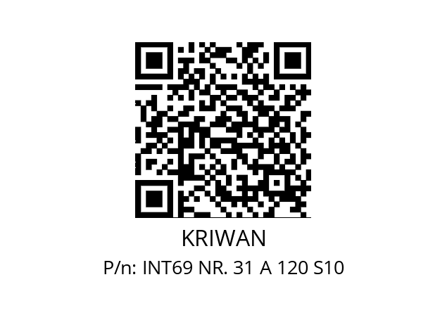   KRIWAN INT69 NR. 31 A 120 S10