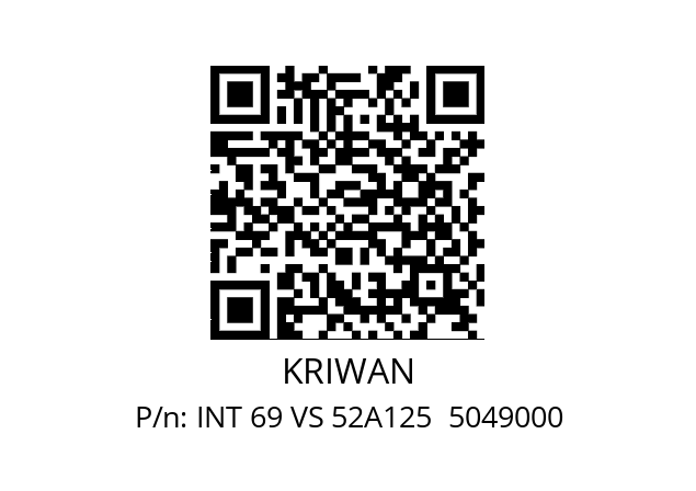   KRIWAN INT 69 VS 52A125  5049000