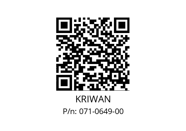   KRIWAN 071-0649-00