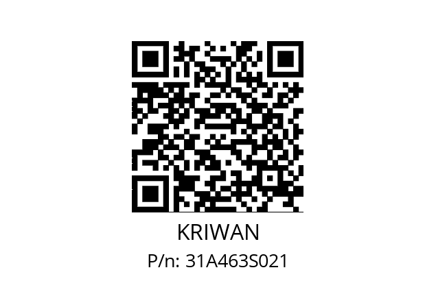   KRIWAN 31A463S021