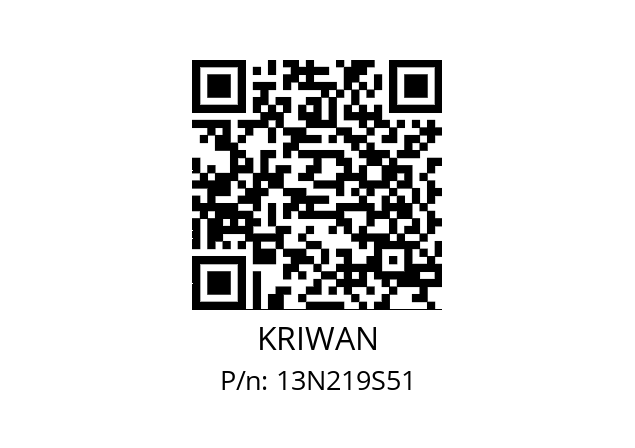   KRIWAN 13N219S51