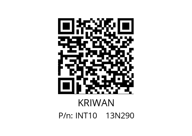   KRIWAN INT10    13N290