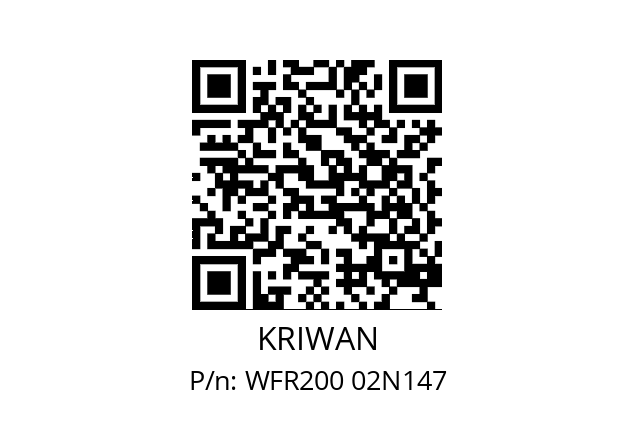   KRIWAN WFR200 02N147