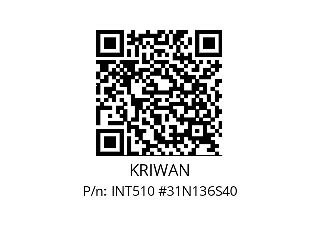   KRIWAN INT510 #31N136S40