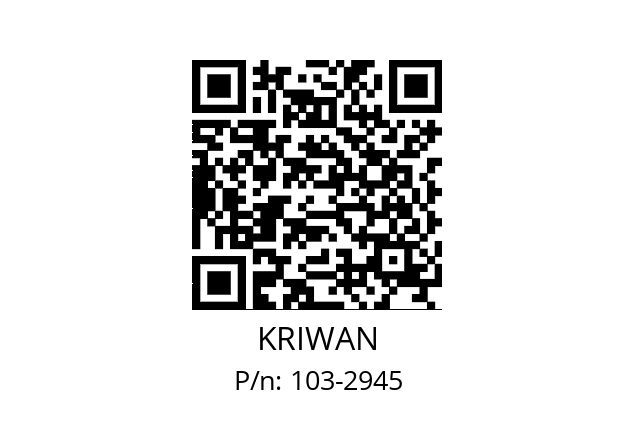   KRIWAN 103-2945