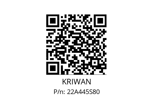   KRIWAN 22A445S80