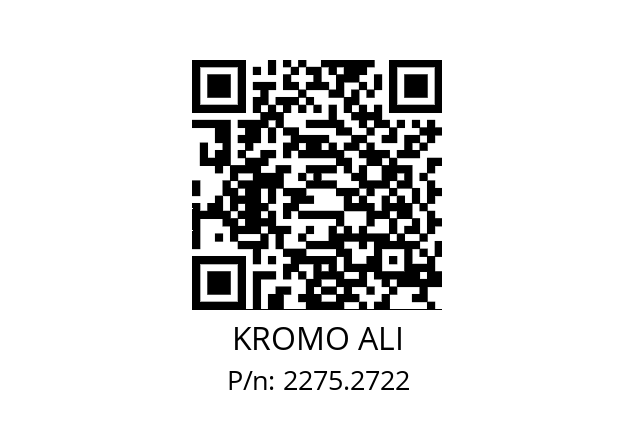   KROMO ALI 2275.2722