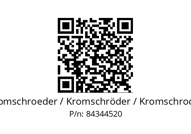   Kromschroeder / Kromschröder / Kromschroder 84344520