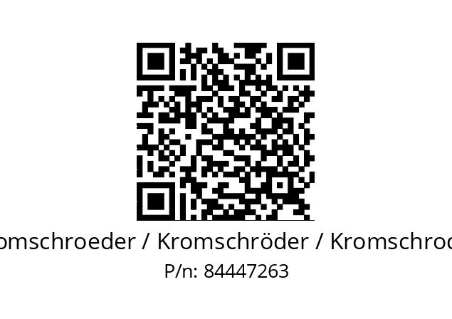   Kromschroeder / Kromschröder / Kromschroder 84447263