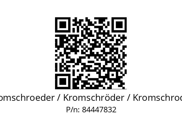   Kromschroeder / Kromschröder / Kromschroder 84447832