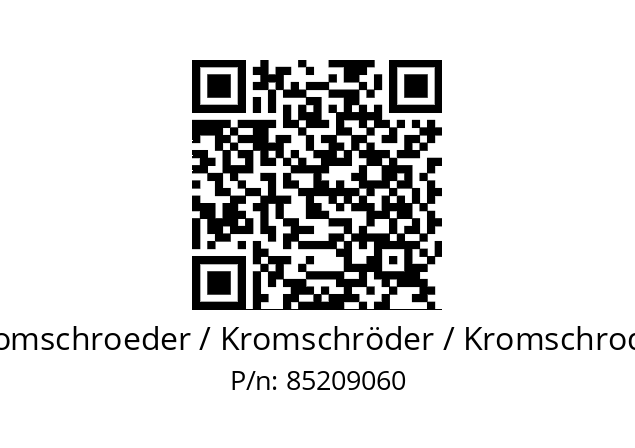   Kromschroeder / Kromschröder / Kromschroder 85209060