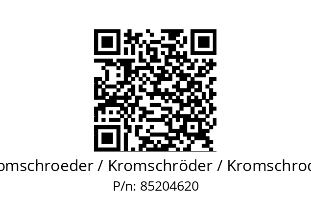   Kromschroeder / Kromschröder / Kromschroder 85204620