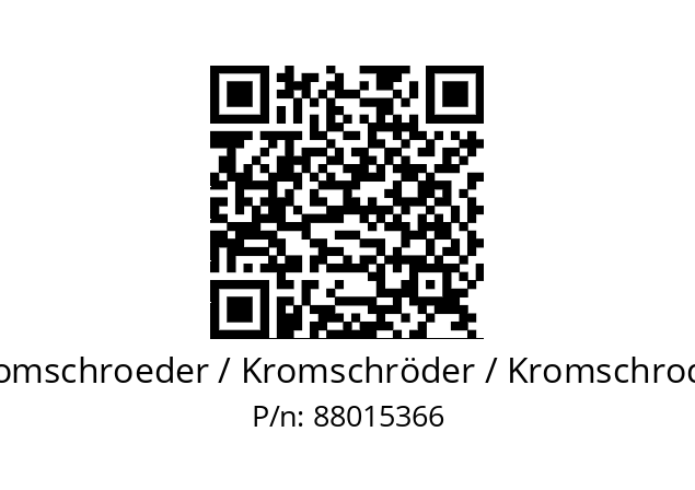   Kromschroeder / Kromschröder / Kromschroder 88015366