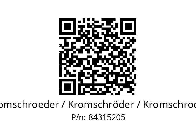  UVS 10D2 Kromschroeder / Kromschröder / Kromschroder 84315205