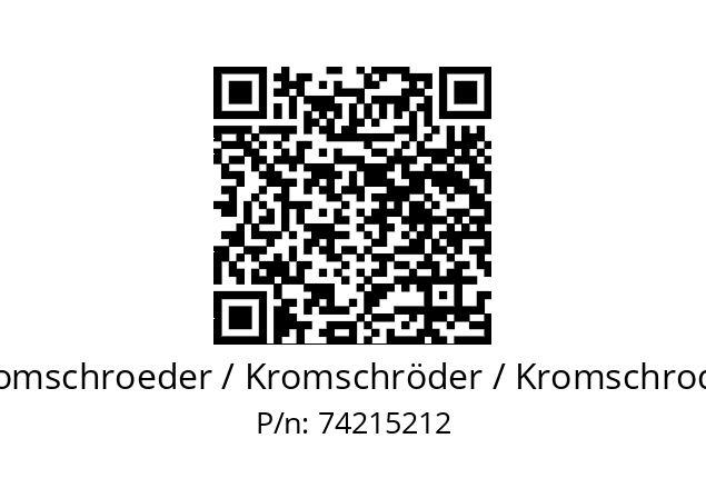  IC 50-07W7TR10 Kromschroeder / Kromschröder / Kromschroder 74215212