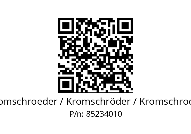  VG1510RO1T6 Kromschroeder / Kromschröder / Kromschroder 85234010