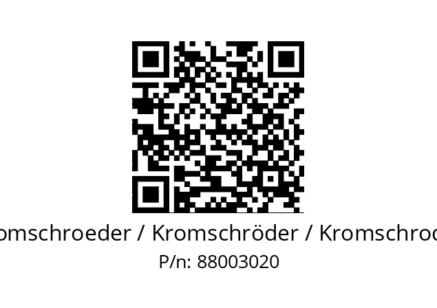  VAG 125R/NKAE Kromschroeder / Kromschröder / Kromschroder 88003020