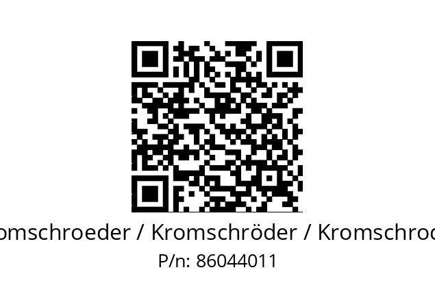  15R40-1Z Kromschroeder / Kromschröder / Kromschroder 86044011