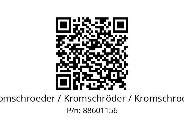   Kromschroeder / Kromschröder / Kromschroder 88601156