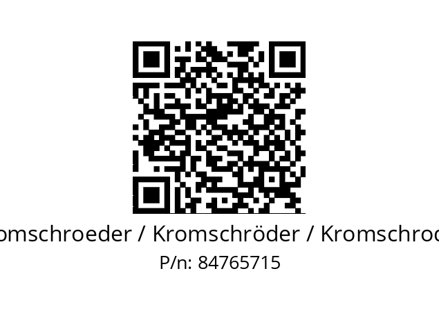   Kromschroeder / Kromschröder / Kromschroder 84765715