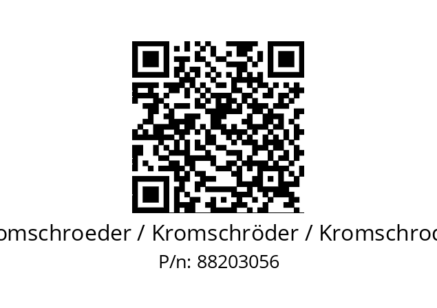   Kromschroeder / Kromschröder / Kromschroder 88203056