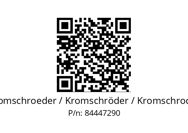   Kromschroeder / Kromschröder / Kromschroder 84447290