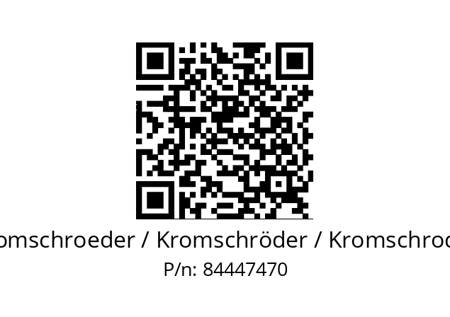   Kromschroeder / Kromschröder / Kromschroder 84447470