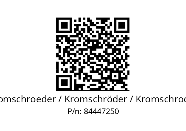   Kromschroeder / Kromschröder / Kromschroder 84447250