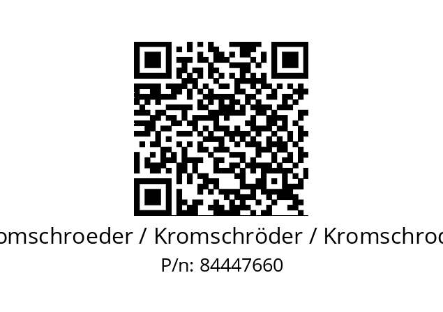   Kromschroeder / Kromschröder / Kromschroder 84447660