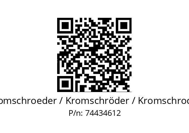   Kromschroeder / Kromschröder / Kromschroder 74434612