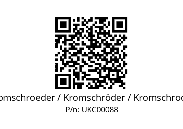   Kromschroeder / Kromschröder / Kromschroder UKC00088