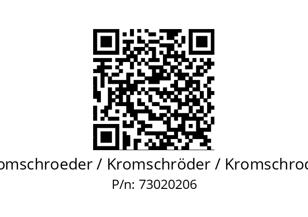   Kromschroeder / Kromschröder / Kromschroder 73020206