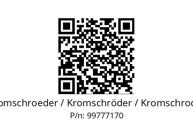   Kromschroeder / Kromschröder / Kromschroder 99777170