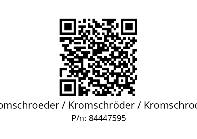   Kromschroeder / Kromschröder / Kromschroder 84447595