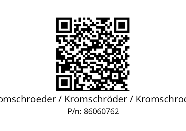   Kromschroeder / Kromschröder / Kromschroder 86060762