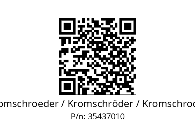   Kromschroeder / Kromschröder / Kromschroder 35437010