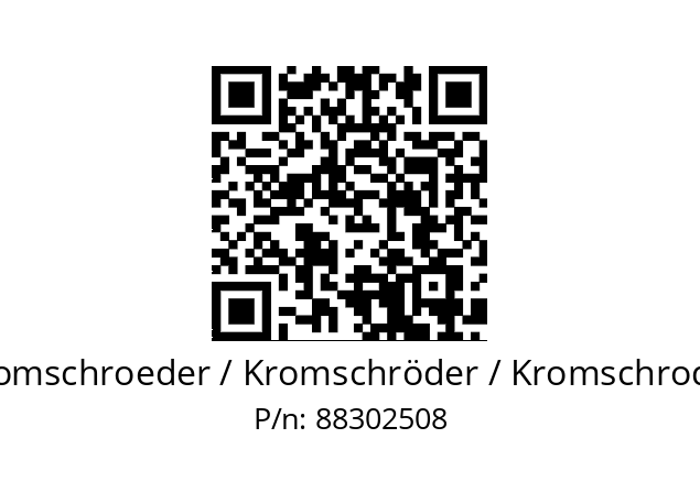   Kromschroeder / Kromschröder / Kromschroder 88302508