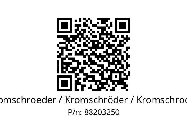   Kromschroeder / Kromschröder / Kromschroder 88203250