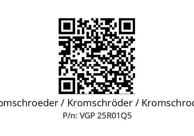   Kromschroeder / Kromschröder / Kromschroder VGP 25R01Q5