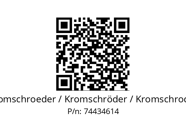   Kromschroeder / Kromschröder / Kromschroder 74434614