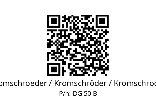   Kromschroeder / Kromschröder / Kromschroder DG 50 В