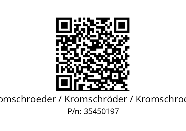   Kromschroeder / Kromschröder / Kromschroder 35450197