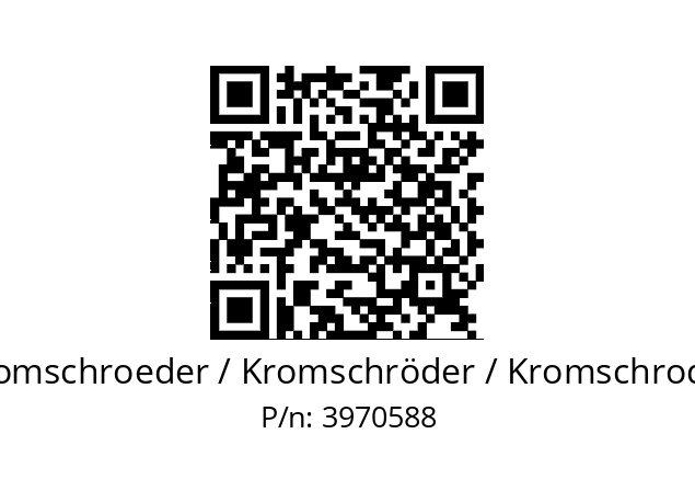   Kromschroeder / Kromschröder / Kromschroder 3970588