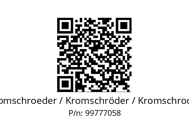   Kromschroeder / Kromschröder / Kromschroder 99777058